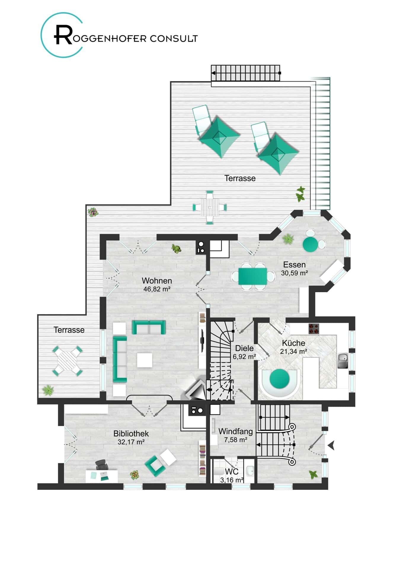 Grundriss 1 – VERKAUFT: Villa in Nürnbergs bester Lage in Erlenstegen