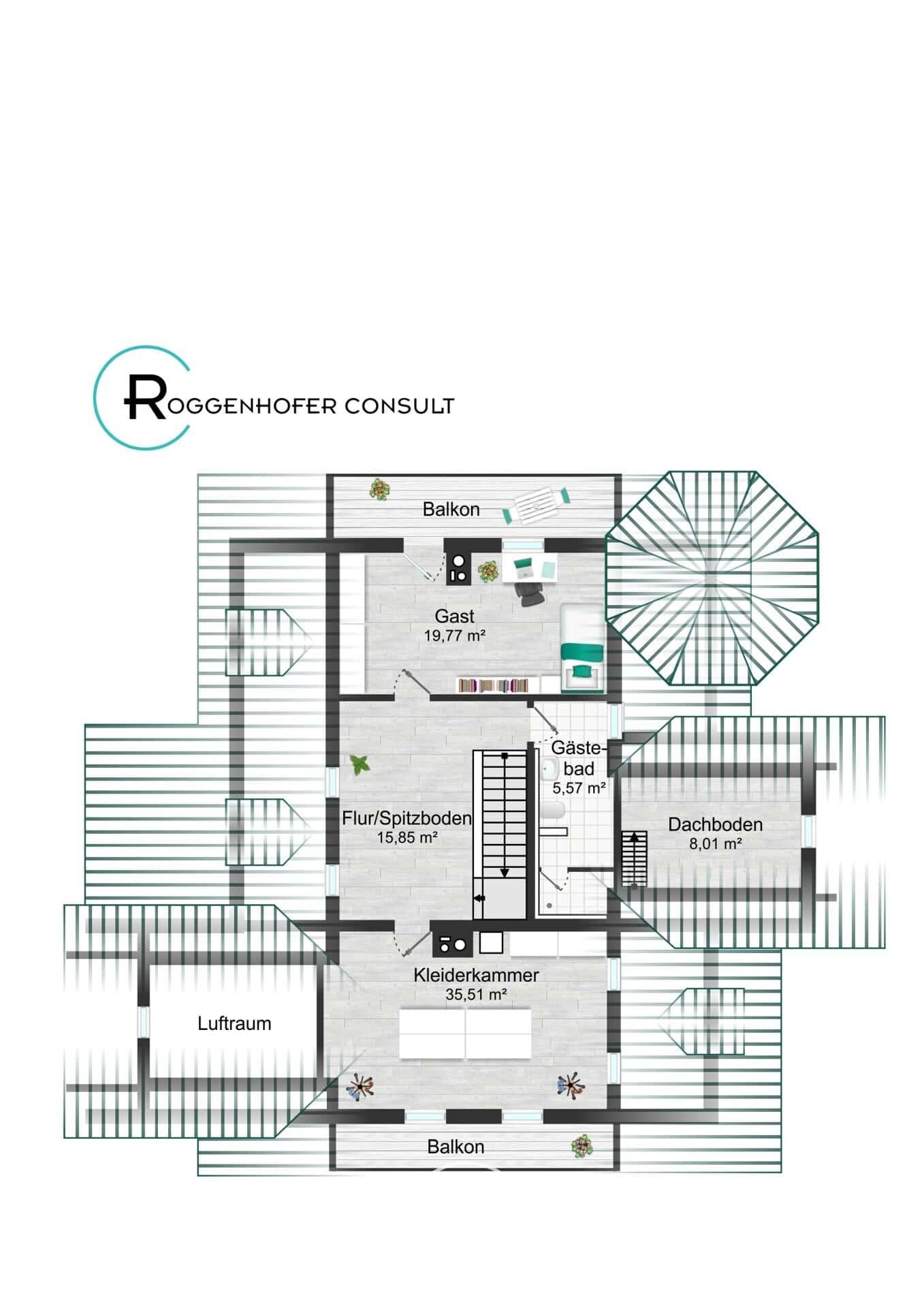 Grundriss 3 – VERKAUFT: Villa in Nürnbergs bester Lage in Erlenstegen